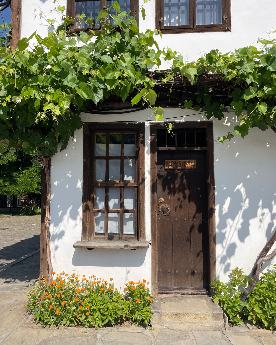 Traditional Bulgarian houses in Tryavna old town